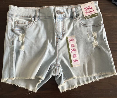 JUSTICE DENIM CLASSIC SHORT LIGHT WASH SIZE 16 - Image 1 of 4