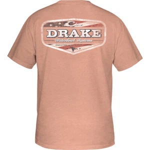 Drake Waterfowl Men's Americana Badge Short Sleeve T-Shirt - Picture 1 of 2