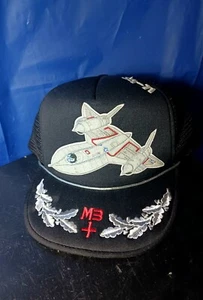 Baseballmütze SR71 schwarz Vogel Flugzeug Trucker verstellbar Einheitsgröße - Bild 1 von 7