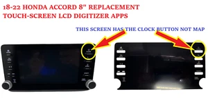 18 19 20 21 22 HONDA ACCORD 8" RADIO REPLACEMENT TOUCH-SCREEN LCD DIGITIZER APPS - Picture 1 of 3