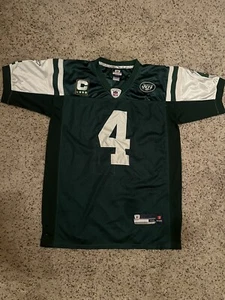Herren Reebok New York Jets grün Fußball Trikot Brett Favre #4 Größe: Large - Bild 1 von 6