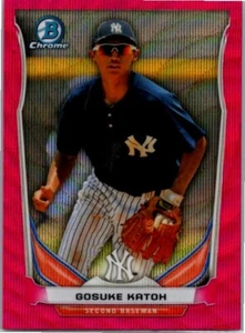 2014 Bowman Chrome #BCP3 Gosuke Katoh Prospects Pink Wave Refractors #/65 - Picture 1 of 2