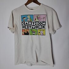 Vintage Cartoon Network T-Shirt Mens Medium White Short Sleeve Dexter *READ*