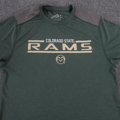 Colorado Rams Shirt Mens Extra Large Campus Heritage Green Gray Logo Jersey Cover
