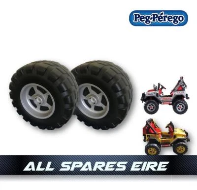 PEG PEREGO GAUCHO 12 VOLT REPLACEMENT REAR WHEELS TYRES - Image 1 of 4