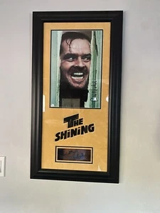 Jack Nicholson ~ Firmato 11X16 The Shining Photo ""Here's Johnny"" incorniciato 19X36 COA - Foto 1 di 5