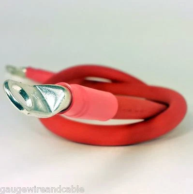 Cable de batería de cobre calibre 4 AWG grado marino estañado - barco, automóvil, camión, autocaravana, solar Foto 1 de 3