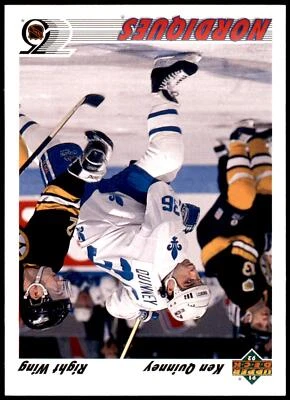 Ken Quinney #419b 1991-92 Upper Deck - Image 1 of 2