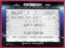 2022 Leaf Metal Pop Century GARTH BROOKS Live in Concert Ticket Relic #LIC-79