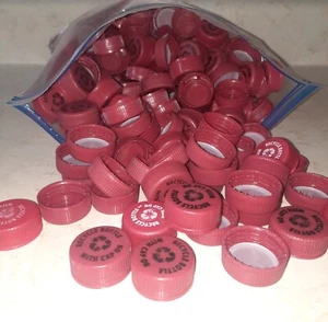 Soda Pop Bottle Caps Lids Plastic Screw On Gallon Size Bag - Picture 1 of 3