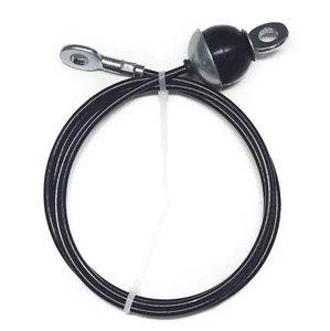 Cable para Hágalo Usted Mismo Hogar Garaje Gimnasio Sistema de Polea de Cable Negro Tipo B 136 pulgadas - Imagen 1 de 4