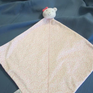 Carters Precious First Teddy Sicherheitsdecke Lovey Pink Bär Plüsch Rassel - Bild 1 von 3