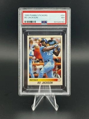 Pegatinas Panini 1990 Bo Jackson #84 PSA 7 Foto 1 de 2