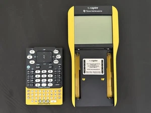 Ti-Nspire Lehrer Taschenrechner schwarz gelb Modell Handgrafik - Bild 1 von 4