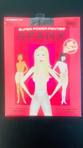 SPANX  Super Power Panties Size F Black 1 In Power Line Mid Thigh Shaper - Picture 1 of 3