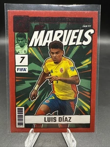 2024-25 CALCIO PANINI DONRUSS #5 LUIS DIAZ NET MARVELS RED COLOMBIA LIVERPOOL - Foto 1 di 2