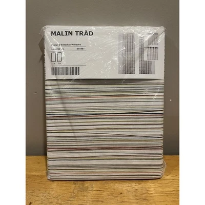 IKEA Malin Triad Curtains Panels 57x98" BB Becker Multicolored Thin Stripes - Image 1 of 4