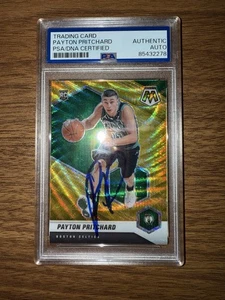 2020 Panini Mosaic Payton Pritchard Signed Auto Rookie RC PSA DNA Gold Wave BOS - Picture 1 of 2