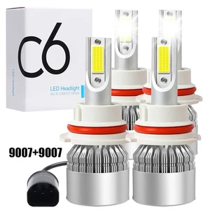 HB5 9007 LED Headlights 1000000LM LED Light Bulbs Kit High Low Beam Super Bright - Picture 1 of 14