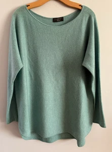 Charter Club Luxury 100% Cashmere Sweater Soft Boat Neck Dolman Sleeve Size L - Picture 1 of 5