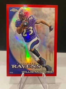 2010 Topps Chrome - Willis McGahee #C79 rifrattore rosso /25 - Foto 1 di 2
