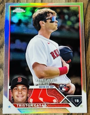 2023 Topps Chrome Update Rookie RC Triston Casas Silver Boston Red Sox USC125 - Image 1 of 2