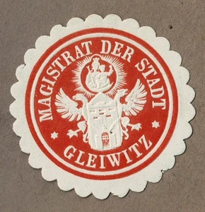 Sello Alta Silesia: MAGISTRADO DE LA CIUDAD DE GLEIWITZ (Gliwice) - Imagen 1 de 1