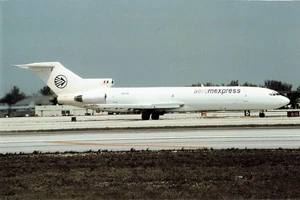 Postcard Airline Aeromexpress B727-2Q6 N1279E AP1. - Picture 1 of 2