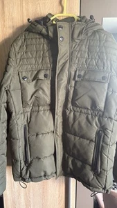 S OLIVER Herren Winterjacke Parka Steppjacke Kapuze olive grün 27277 - Bild 1 von 13