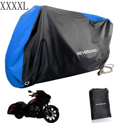 Motorcycle Cover Waterproof XXXXL For Harley Davidson Heavy Duty UV Snow Storage - Image 1 of 4
