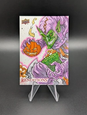 2024 Marvel Renditions Green Goblin Artist Sketch Card Ferran Sellares 1/1 - Image 1 of 2