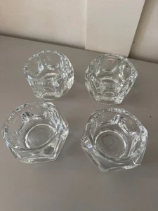 Elements Kristallglas Kerzen-/Knospenvase Tschechien Kubist MCM - Bild 1 von 8