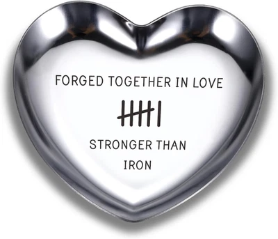 FLEURE ESME 6Th Anniversary Wedding Iron Gifts for Wife Husband 6 Year Anniversary Iron Gift