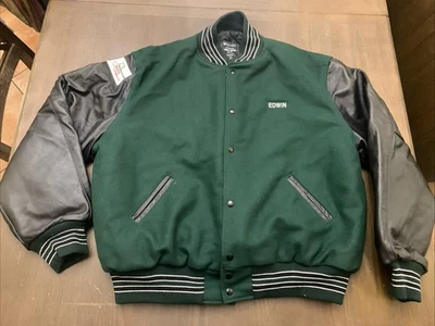 Chaqueta Universitaria Holloway The Original Verde y Negra Talla 2XL Grande Foto 1 de 4