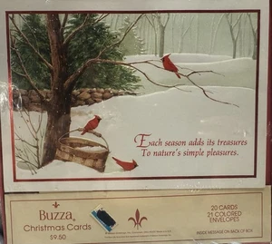 Tarjetas de Navidad! 20 tarjetas/21 sobres - de tarjetas de felicitación Buzza-Gibson - Imagen 1 de 4