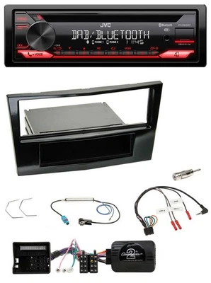 JVC CD DAB USB Bluetooth Lenkrad Autoradio für Opel Astra H Corsa D Zafira B Kla - Bild 1 von 4