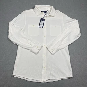 Vineyard Vines Shirt Mens Small White Surfside Pique Shirt Long Sleeve Cotton - Picture 1 of 13