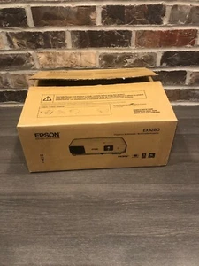 0 Hrs Epson EX3280 3-Chip 3LCD XGA projector, 3,600, HDMI, Built-in Speaker - Picture 1 of 12