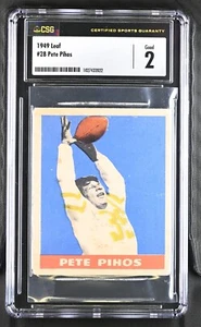 1949 Foglia #28 Pete Pihos Philadelphia Eagles - CSG 2 Buono - Foto 1 di 2