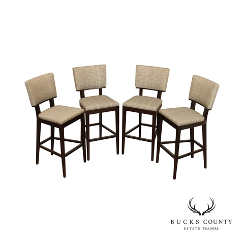 Christian Liaigre at Holly Hunt Set of Four Bar Stools Cover
