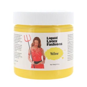 Yellow 4 Fl Oz - Liquid Latex Face and Body Paint, Halloween SFX, Cosplay, Art - Picture 1 of 7