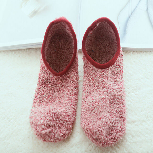 UK Velvet Thickening Socks Winter Women Men Adults Warm Indoor Socks  Overshoes.