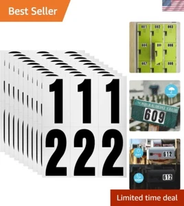 Complete 60 Number Set - Reflective Vinyl Stickers for Mailboxes & Vehicles - Picture 1 of 7