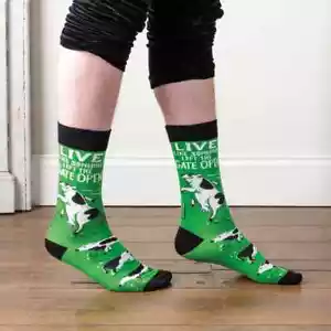 Calcetines Live Like Gate Open Unisex Crew Verde Talla M/L Primitivos de Kathy Fashion - Imagen 1 de 3