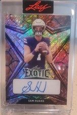 2022 Leaf Exotic Turtle Shell Auto SAM HUARD Qb Rc Sp Ssp 4/5 Washington Huskies