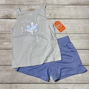 Girls Unicorn Outfit Size S (6-6x). NWT! Tank Top & Pull On Shorts. Colorful - Picture 1 of 7