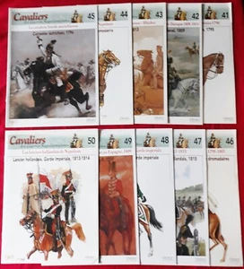 10 FASCICULES CAVALIERS DES GUERRES NAPOLEONIENNES NUMEROS 41 A 50 DEL-PRADO - Imagen 1 de 10