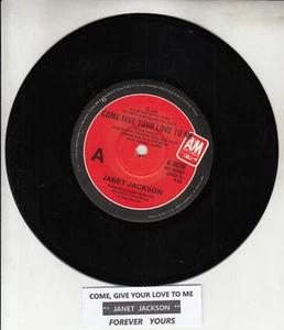 JANET JACKSON Come, Give Your Love To Me 7" 45 record NEW + juke box title strip - Picture 1 of 2