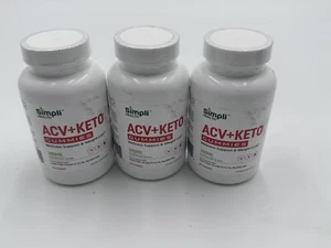 3 PACK Simpli Health ACV + Keto Gummies 340 MG 180 CT ---EXPIRED 7/2024-**READ** - Picture 1 of 1