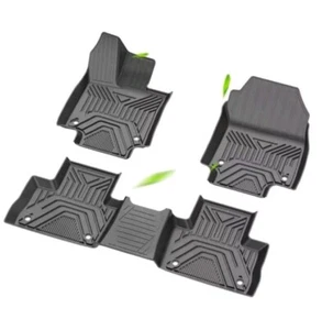 Toyota RAV4 Floor Mats TPE All Weather Custom 2019-2024 Front And Rear Black - Picture 1 of 4